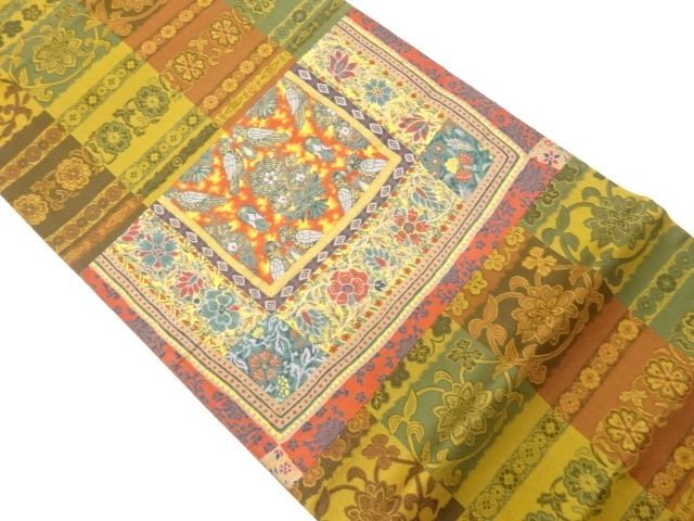 JAPANESE FUKURO OBI / WOVEN KIRIBAME STYTLE